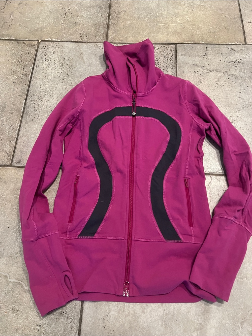 Lululemon Magenta Full-Zip Performance Track Jacket 6
